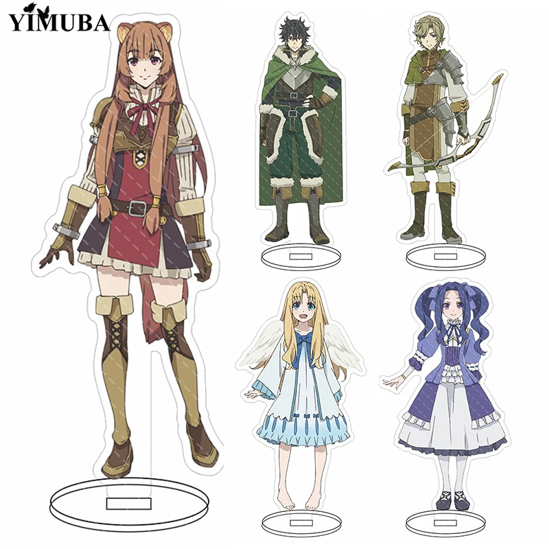 

The Rising of the Shield Hero Acrylic Stand Model Plate Desk Decor Iwatani Naofumi Raphtalia Filo Amaki Ren Stand Figure Keyring