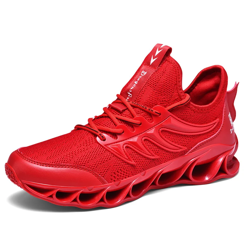 Новинка; спортивная обувь для мужчин; кроссовки для взрослых; дышащая Спортивная обувь; кроссовки для занятий спортом на открытом воздухе - Цвет: 8011Red