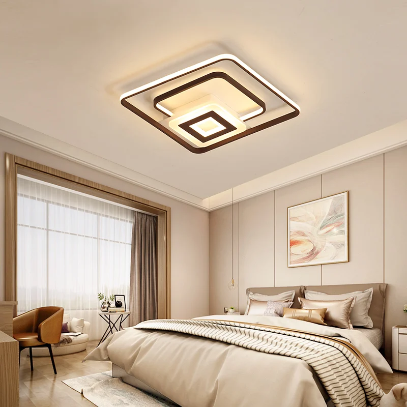 Современная светодиодная Люстра для гостиной алюминиевая акриловая лампа в