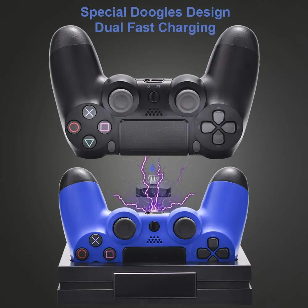 PS4 тонкий поляризационный фильтр Pro контроллер Зарядное устройство с