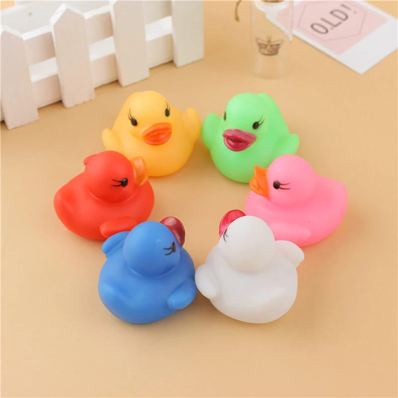 Bath Toy Bathroom Baby Toy LED Water Sensor Luminous Duck Toy For Children Kids Baby Flashing Little Duck Baby Bath Water Toys