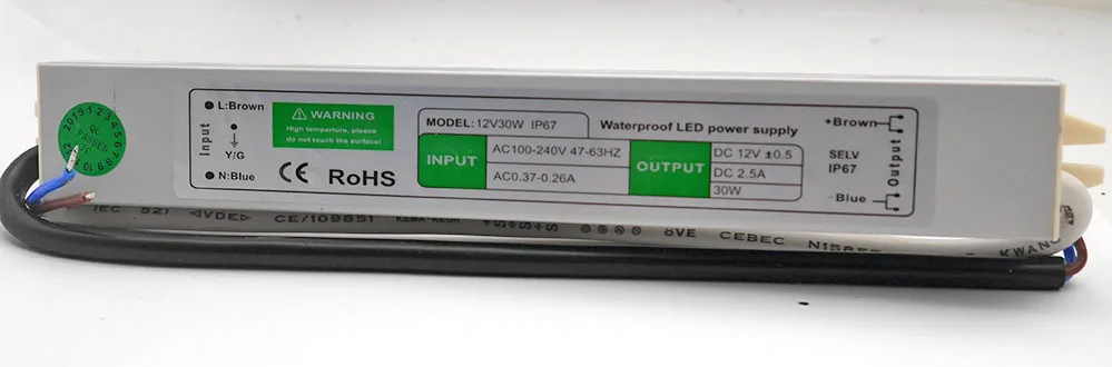 DC12V 24В 10 Вт/15 Вт/20 Вт/30 Вт/36/45 W/50 W/150 W Светодиодный Питание адаптер Водонепроницаемый IP67 Светодиодный драйвер Трансформатор для светодиодные ленты светильник