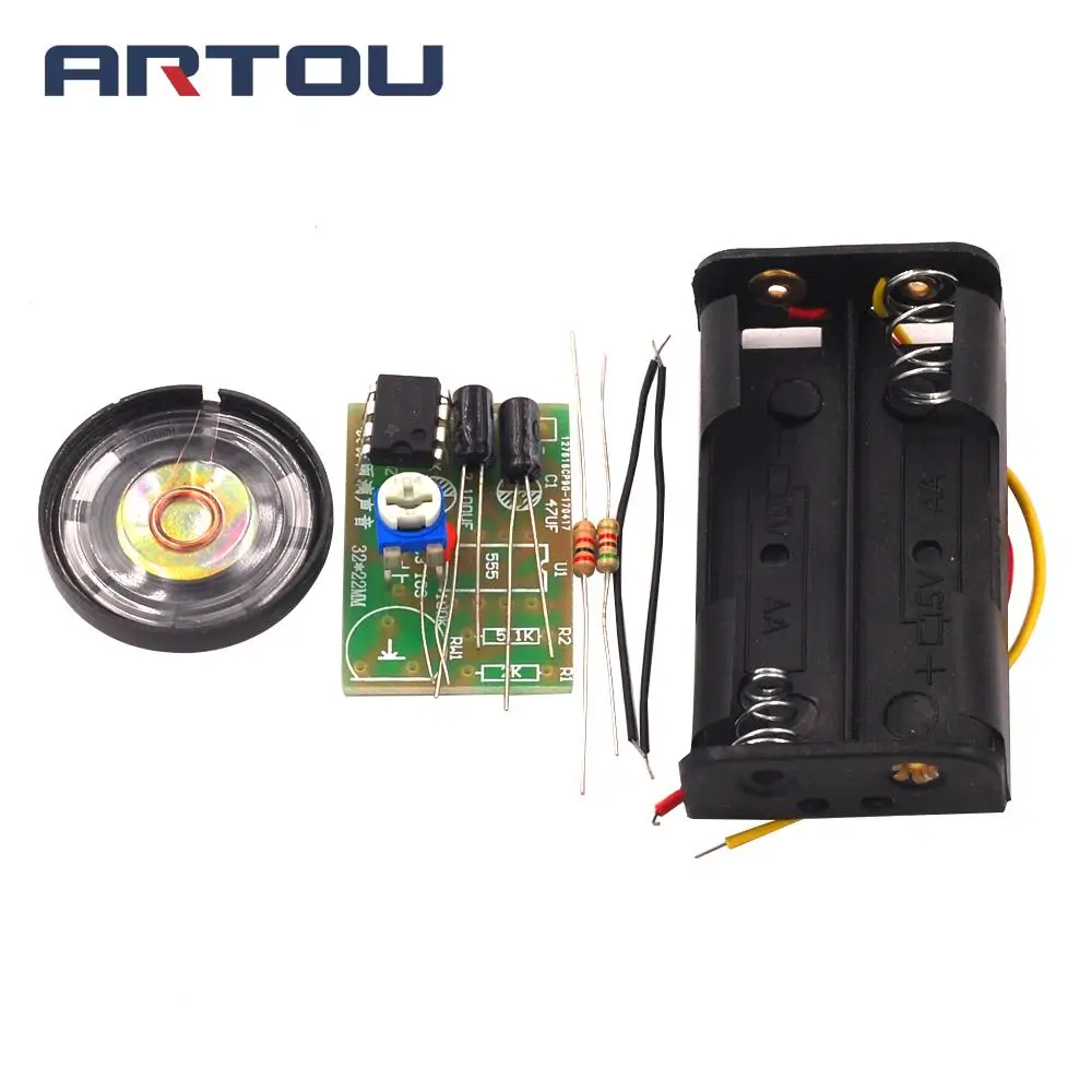 NE555 звуковая аналоговая схема в форме капли дождя набор для самостоятельной