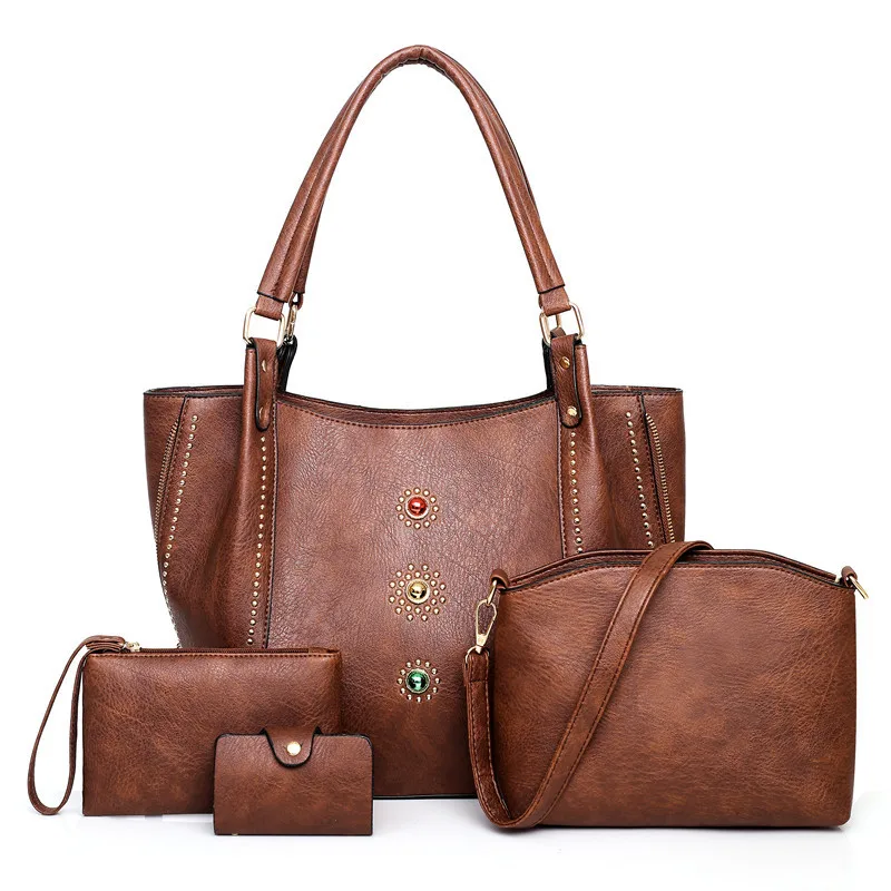 Лидер продаж модная женская сумка тоут мягкая мессенджер пакет для ключей в 4