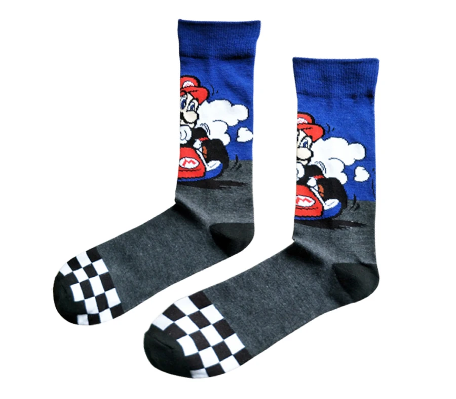 12 пар носков для игры Супер Марио уличные комиксы косплея женские и мужские носки