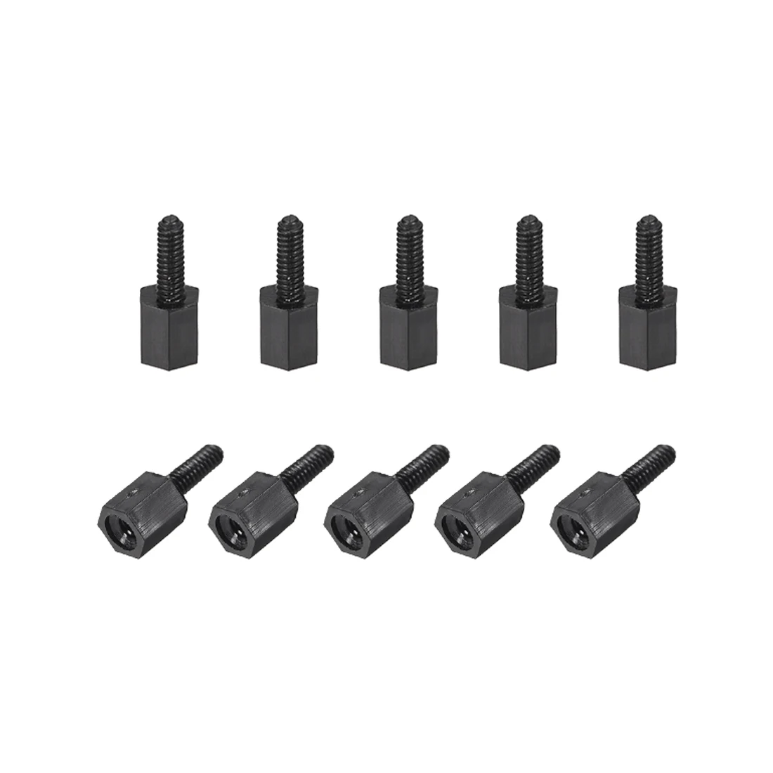 

uxcell 30pcs M3 Male to Female Hex Nylon Spacer Standoff for the Industries of Communication Office Equipment Electronics