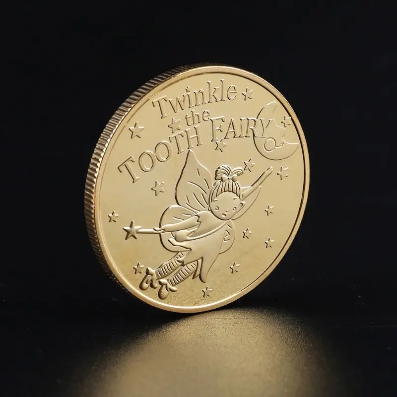 Памятная монета в виде Феи зубов для детей подарок выращивания сувенирное