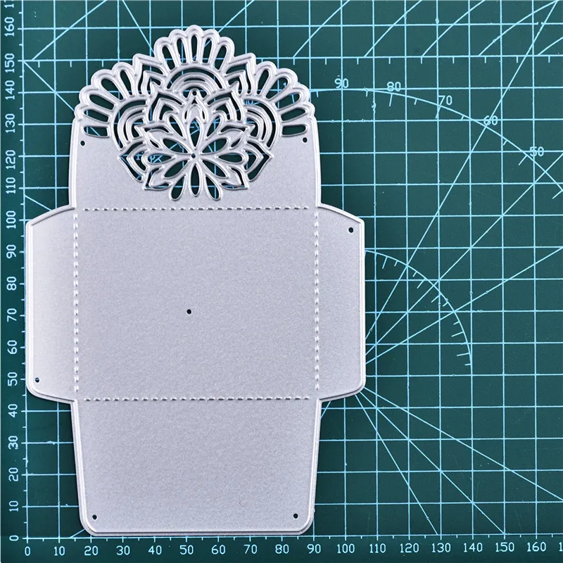 Dies DiyArts Цветочные штампы Открытый конверт металлические Вырубные штампы для рукоделия Скрапбукинг DIY карты Альбом тиснение высечки Декор - Цвет: Dies