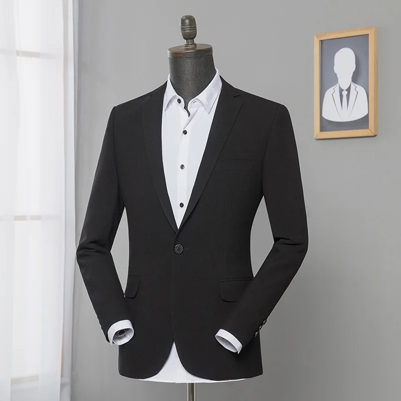 Куртка мужская демисезонная Модный молодежный однобортный Повседневный Блейзер