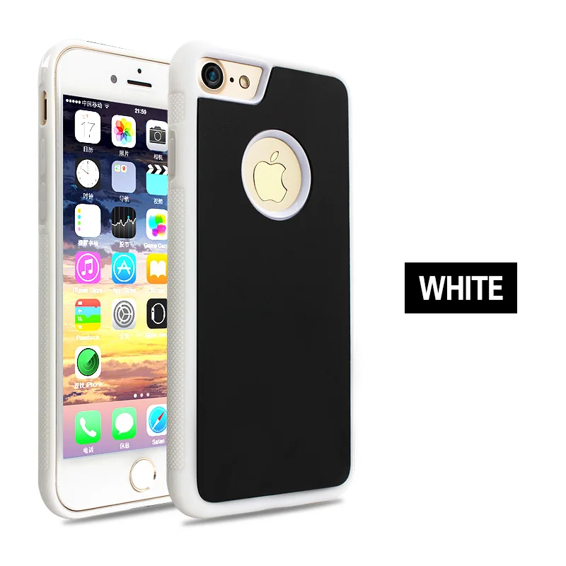 White Антигравитационные чехлы для iPhone 11 X XS MAX XR 8 7 Plus, силиконовый чехол для телефона iPhone 6 6s Plus 5S SE, антигравитационный чехол - Цвет: White