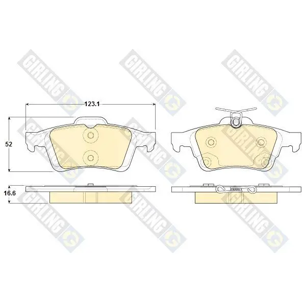 Колодки тормозные FORD FOCUS II/III/MAZDA 3/OPEL VECTRA C/VOLVO|Тормозной цилиндр| |