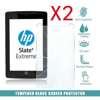 2pcs tablet tempered glass screen protector cover for hp slate 7 extreme anti scratch anti screen breakage hd tempered film