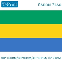 15pcs flag gabon flag home decoration world cup national daysports meeting giftevent office outlast polyester printed