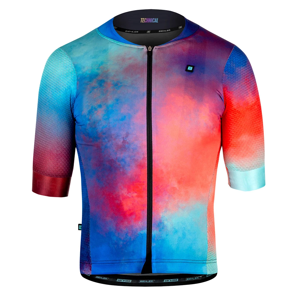 

Велосипедная майка Biehler, летняя быстросохнущая велосипедная рубашка, командная Мужская велосипедная одежда, спортивная одежда с коротким р...