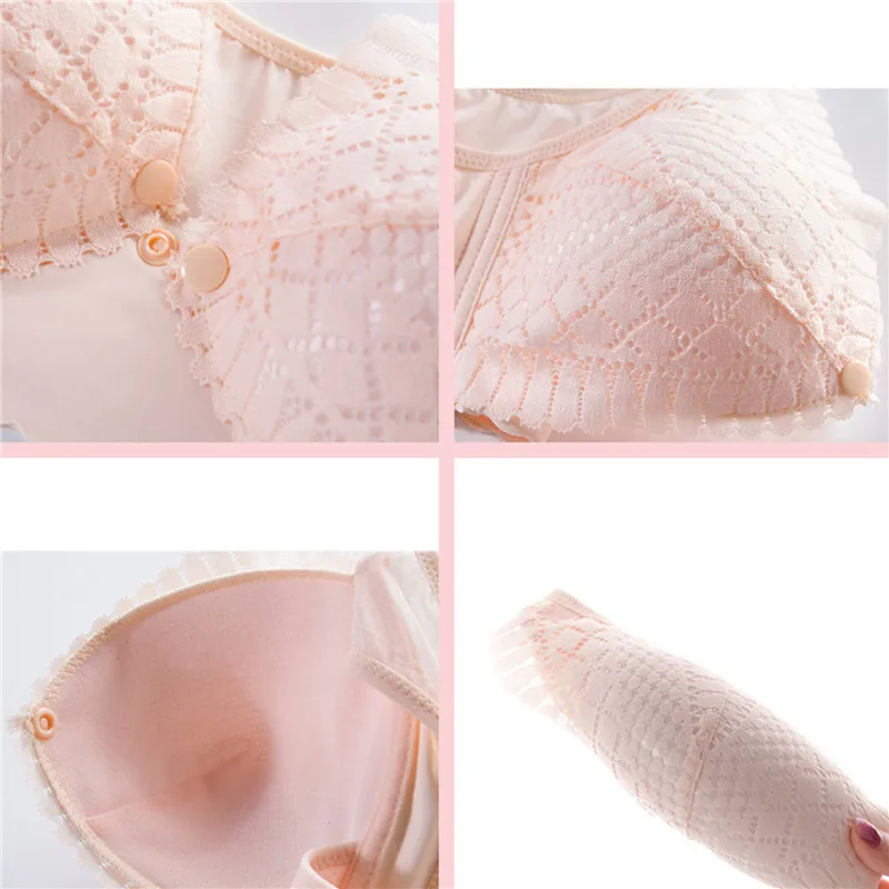 

Pregnant Women Breastfeeding Bras Breathable Maternity Nursing Brassiere For Feeding New Front Open Female Underwear