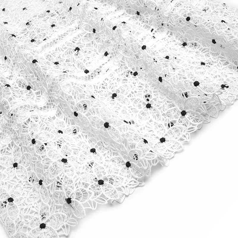

Gedivoen Elegant Summer Dress Women Square Collar Backless Embroidery Hollow Out A Line Dress Fashion Designer Female Dresses