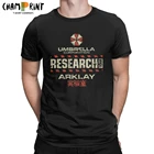 Мужская футболка Umbrella Corp Arklay Lab, Повседневная футболка с круглым вырезом, с короткими рукавами, 100% хлопок, 6XL