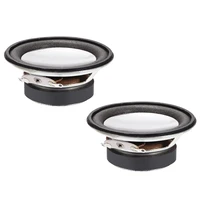 uxcell 2pcs 2w 4 ohm diy magnetic speaker 50mm round shape replacement loudspeaker for home audio visual equipment