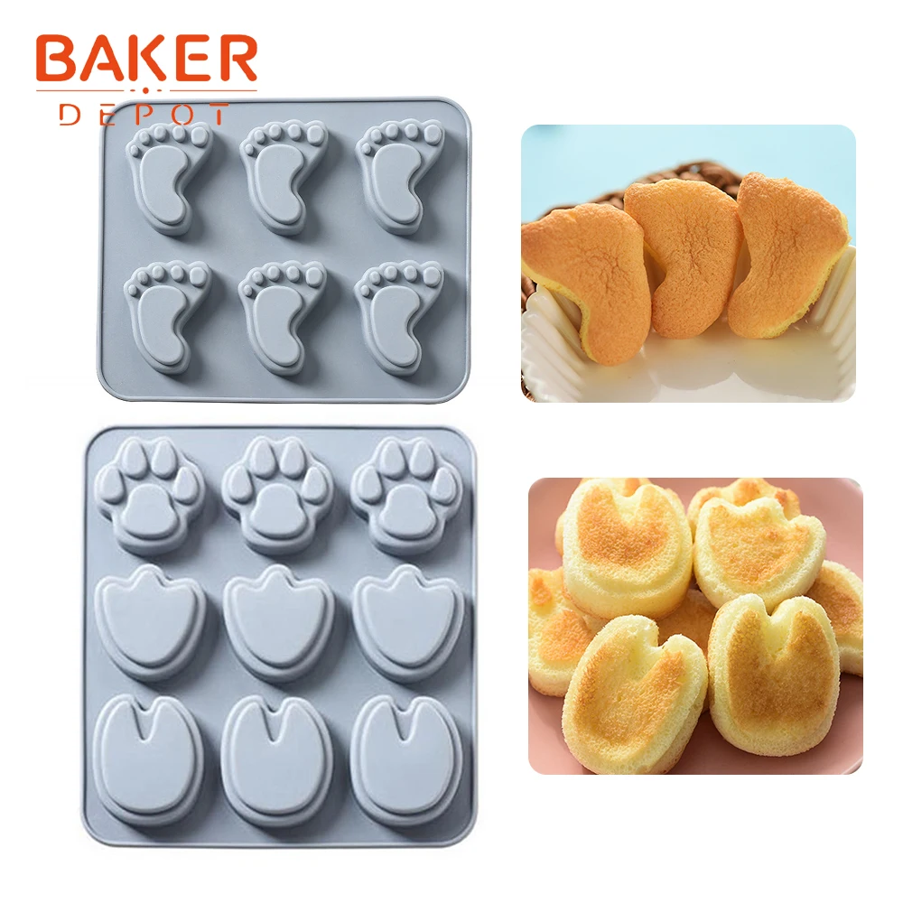 BAKER DEPOT силиконовая форма для шоколада ног торт хлеб выпечка инструмент выпечки