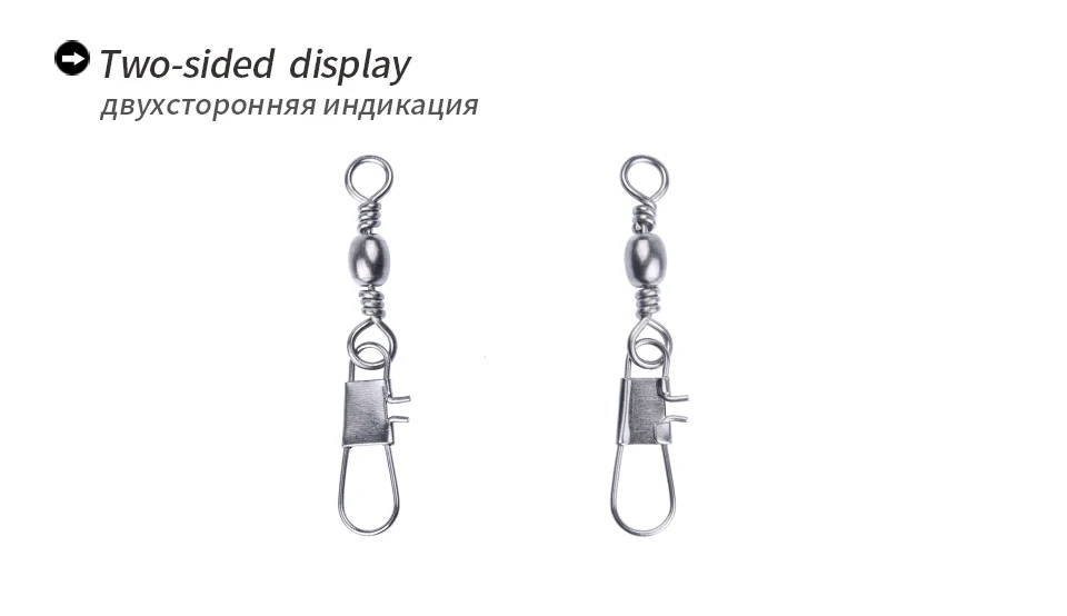 AngryfisFishing высокий качественный разъем контактный подшипник прокатки Вертлюжок из нержавеющей стали с защелкой снасть для приманки на рыболовецкий крючок аксессуары