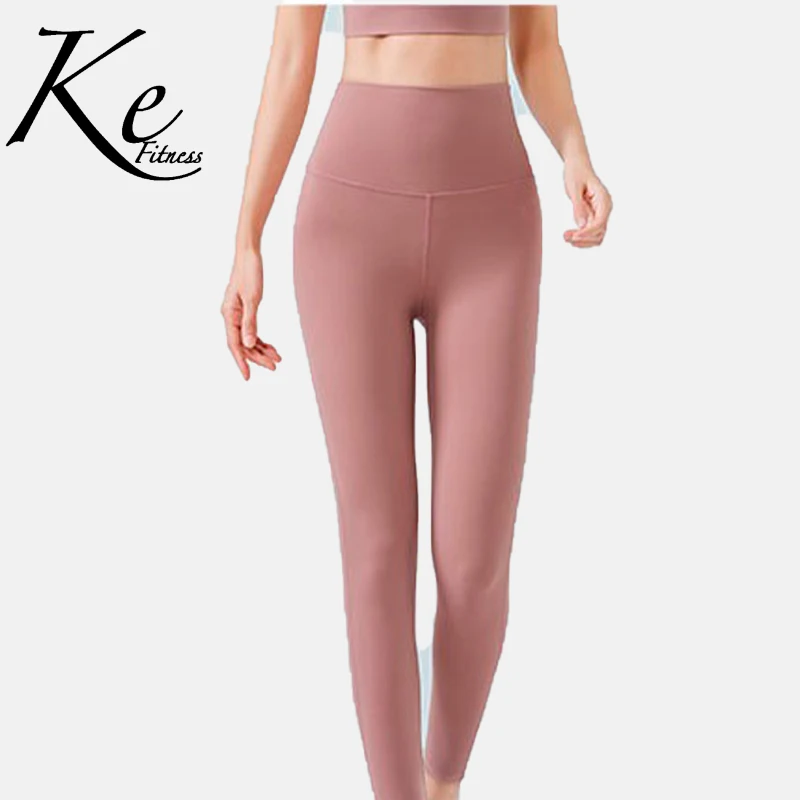 

KE nude new product peach hip fitness pants women's tight-fitting high-waist abdomen hip-lifting gym running sports yoga pants
