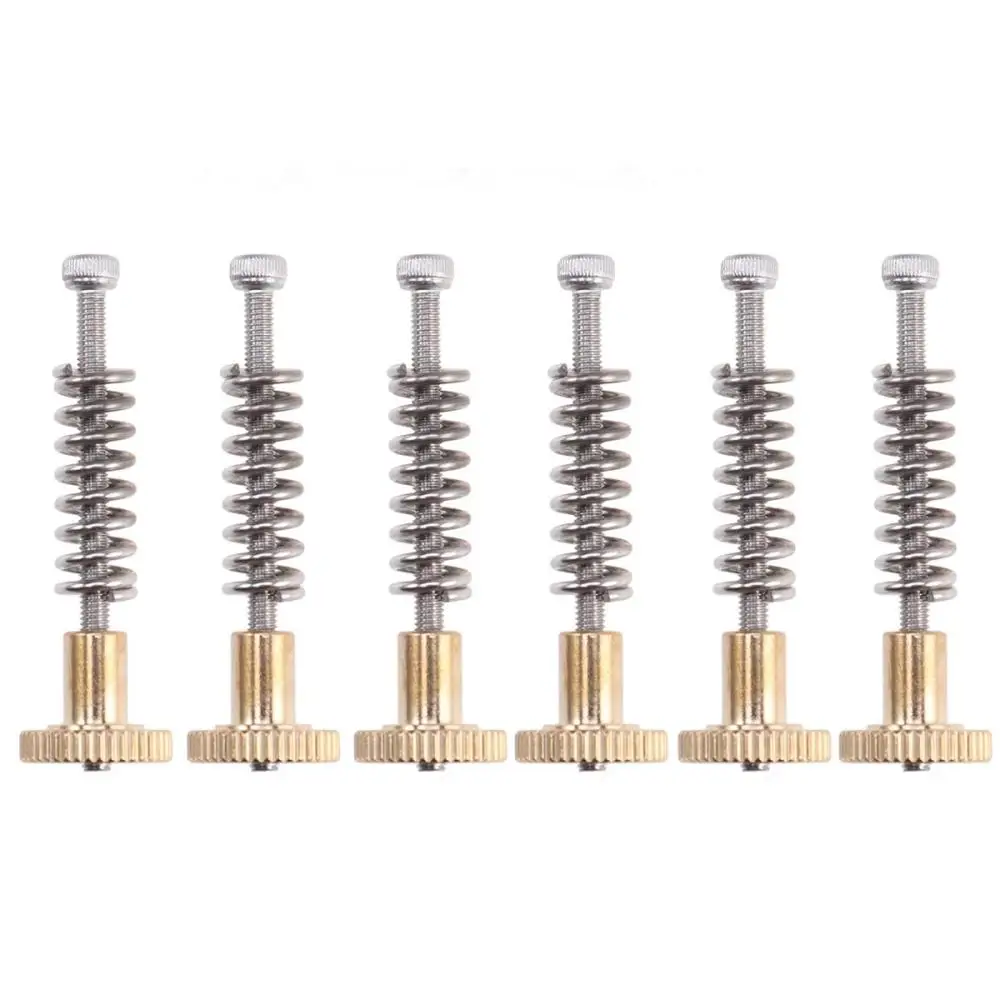 

4 PCS Screws Leveling Springs Leveling Knob Sets for 3D Printer (Golden)