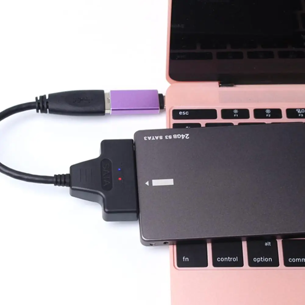 

USB 3.0 to SATA 22 Pin 2.5 Inch Hard Disk Driver SSD Adapter Cable Converter