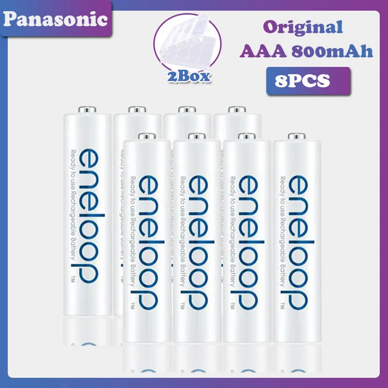 Аккумулятор Panasonic 1 2 в 800 мА ч 12 шт. оригинальный перезаряжаемый AAA для игрушек с