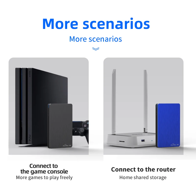 Внешний жесткий диск Blueendless 2021 металлический 2 5 дюйма + АБС-пластик Sata на USB 1 ТБ для