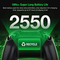 Набор из 2 аккумуляторов Beboncool 2550 mAh для Xbox One и зарядного устройства для них#1