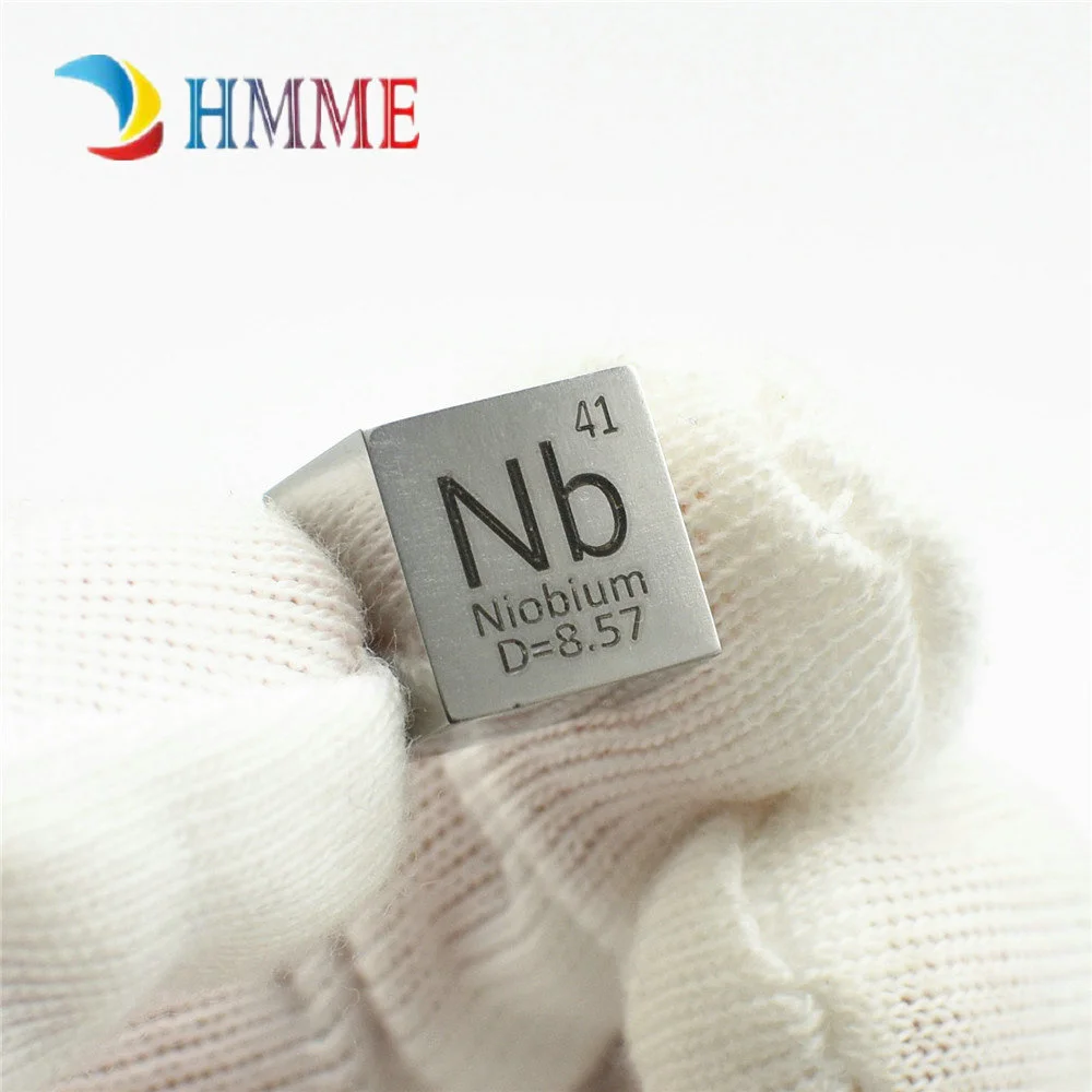 Полированный ниобиевый куб 10 мм для коллекции элементов плотности Nb ручной