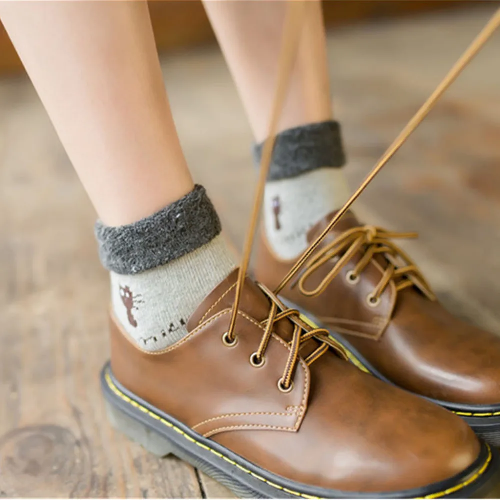 1 пара новых супер милых носков женские мягкие дышащие хлопковые носки с рисунком