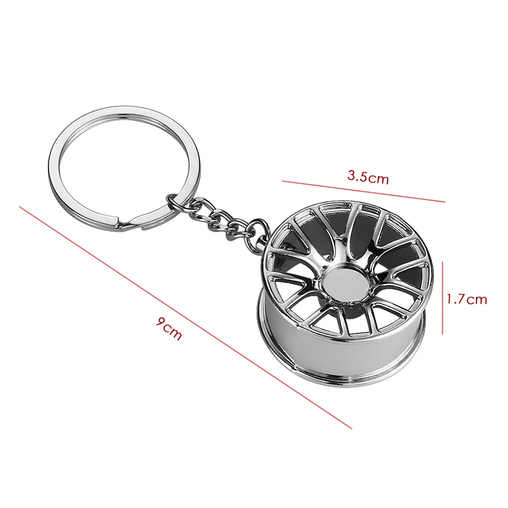 Fashion Wheel Rim Hub Tuning Keychain Keyring Pendent Car Truck Accessories Key Chain Ring Toy Modle Gift | Автомобили и