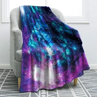 jekeno galaxy blanket soft comfortable purple print throw blanket for sofa chair bed office
