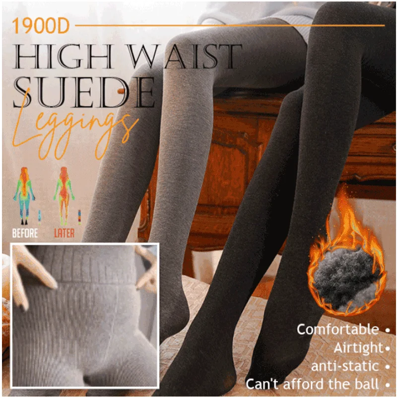 1900D Thermal Cashmere Tech Leggings Leggins Casual Women's Pants New Winter Warm Wrap Tights High Elastic Thickening Legging