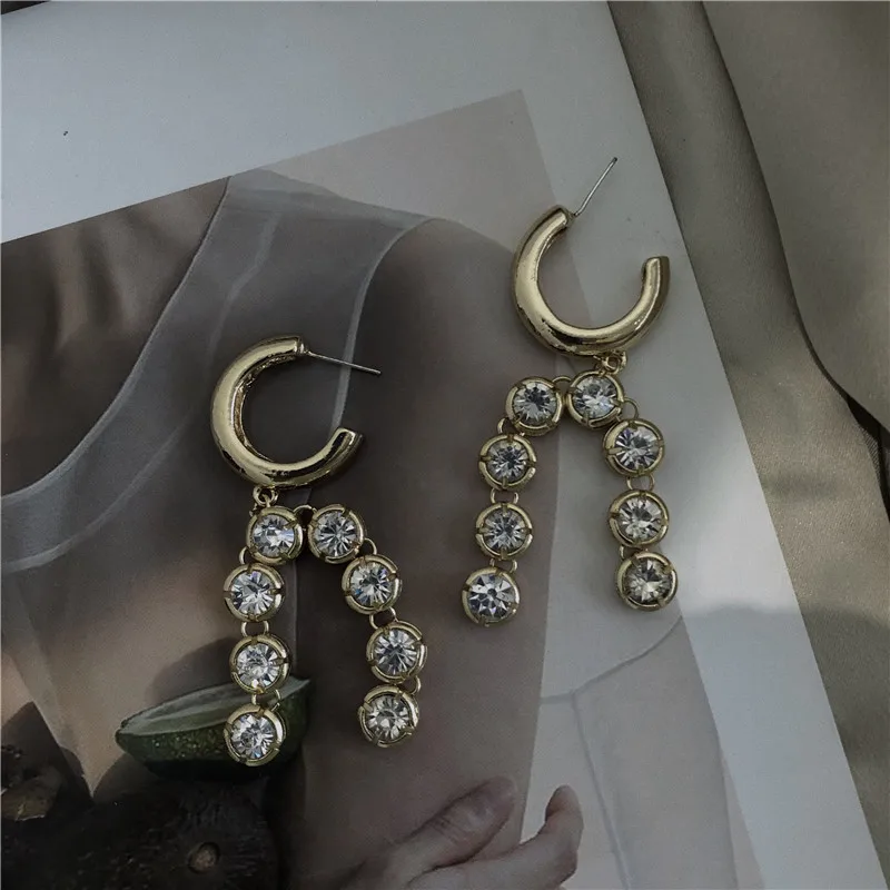 

Circle Tassel Design Sense Retro Hong Kong Style Net Red Personality Earrings 2021 New Korean Temperament Female Trend
