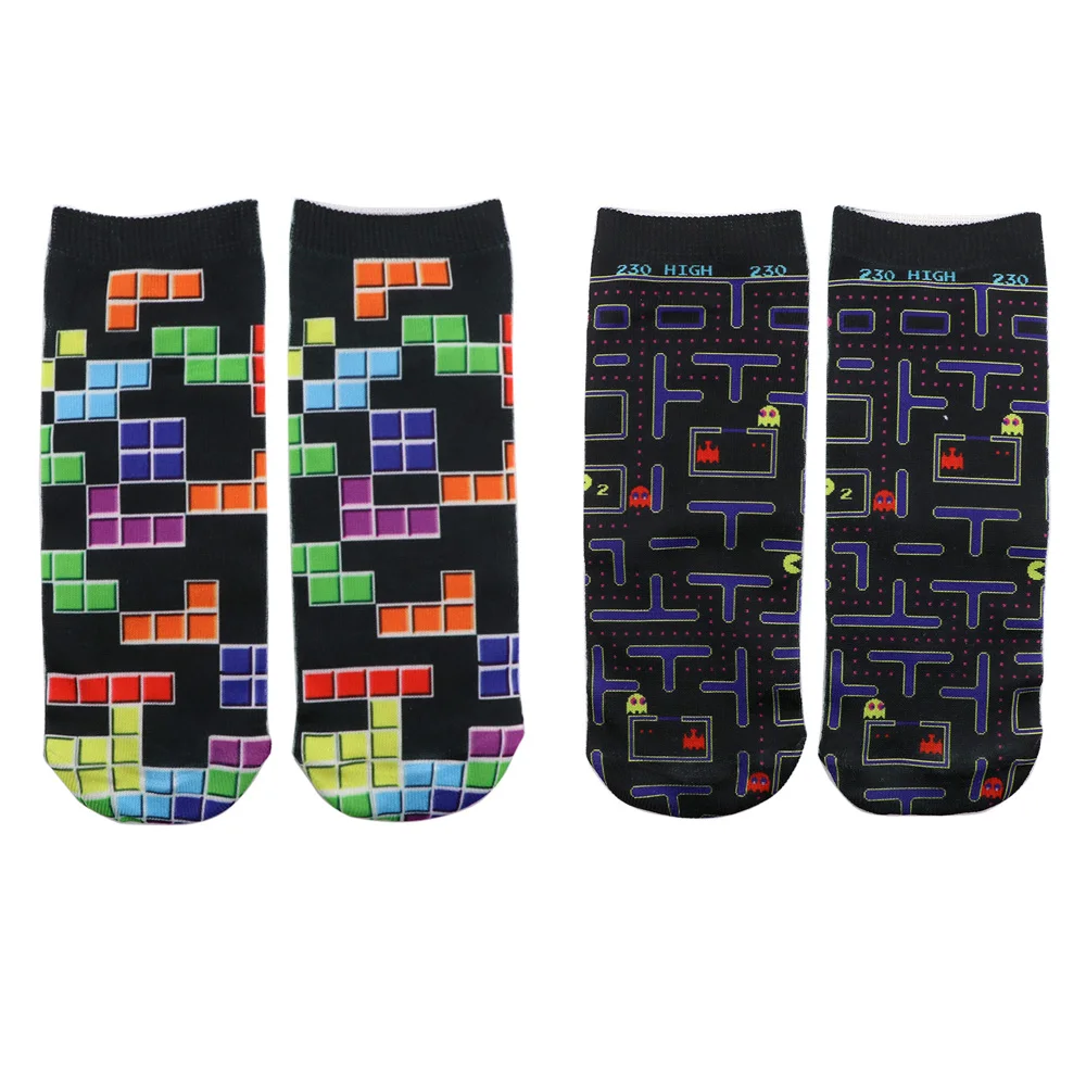 

SP2011 Classic Games Cotton Socks Breathable Cartoon Women Girls Fashion Boat Socks Ankle Low Anime Sock Christmas Gift