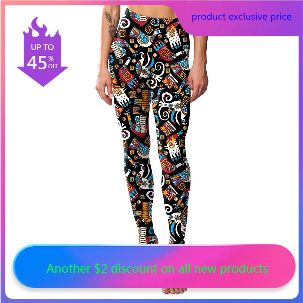 

Women's Gym Yoga Pants Sportswear Digital Printed Sports Workout Fitness Leggings Sportswear Pants scrunch leggings