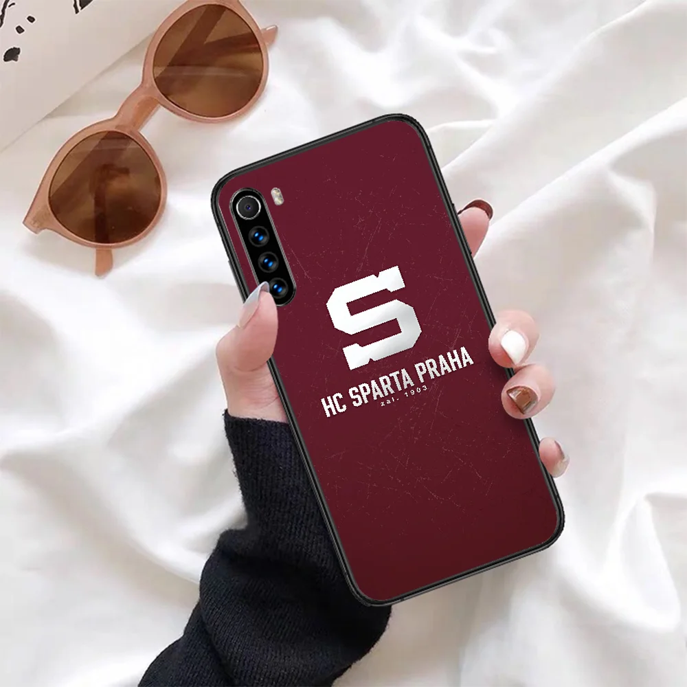 

SPARTA PRAHA football Phone Case For Xiaomi Redmi Note 7 8 8T 9 9S 4X 7 7A 9A K30 Pro Ultra black Prime Soft Funda Painting Back
