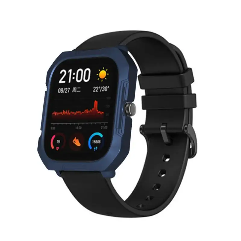 Жесткий защитный чехол из поликарбоната для смарт-часов AMazfit GTS модный однотонный