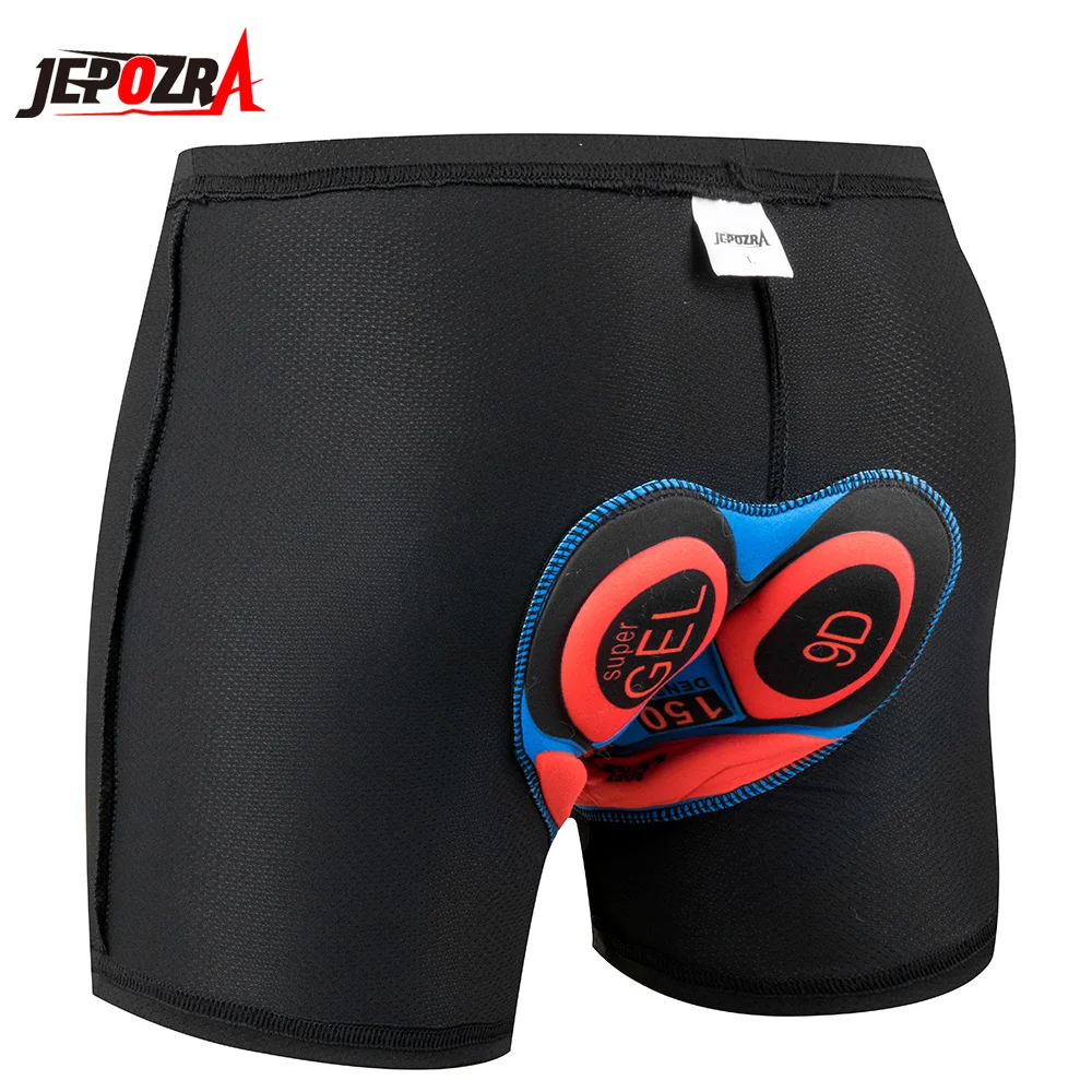 

jepozra Cycling Underwear Upgrade 9D Padded Cycling Shorts 100% Lycra Shockproof MTB Bicycle Shorts Road Bike Shorts