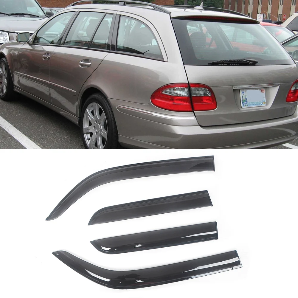 

Козырек для боковых окон Mercedes-Benz E-Class 1996-2017, черный тонированный