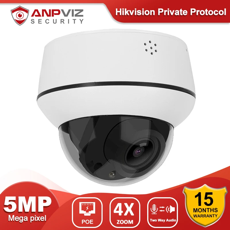 

IP-камера Anpviz, 5 МП, PTZ, POE, 4-кратный зум
