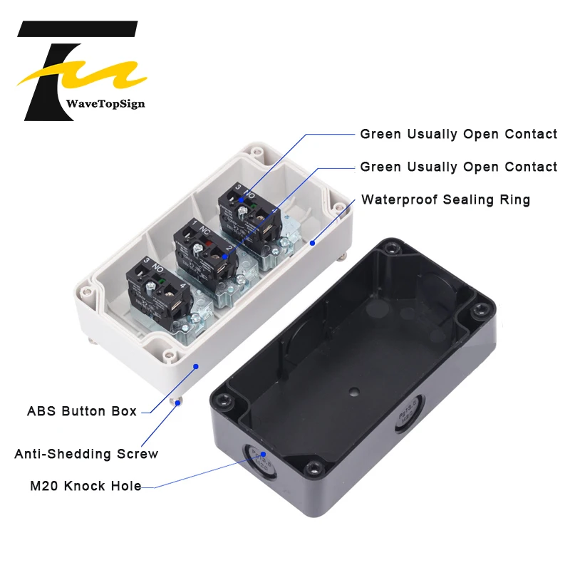 Кнопочный переключатель коробка управления пластиковая ручная кнопка