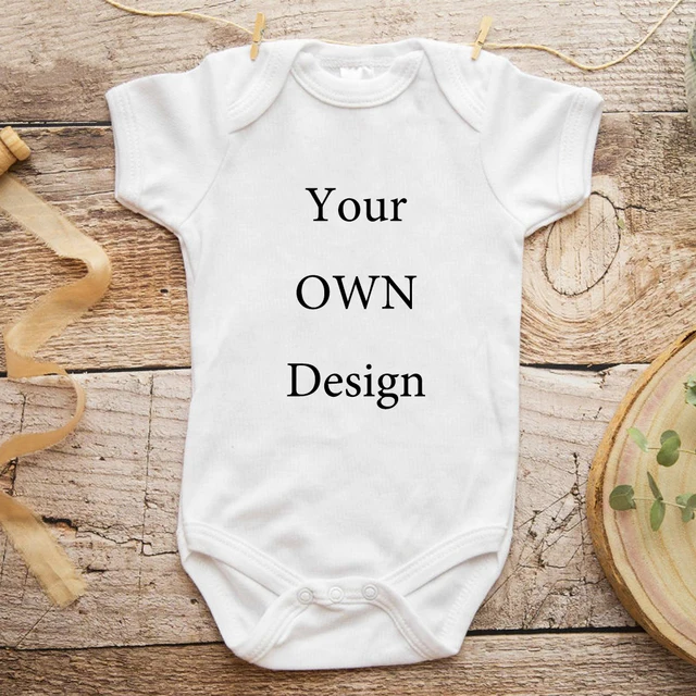 Baby Clothes Personalized Newborn Custom Body Toddler Girl Boy Clothes Infant Romper Girl Baby Bodysuits DIY Photo Logo Brand 1