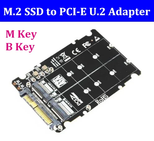 Новый 2 в 1 M.2 NVMe SATA Bus NGFF SSD к PCI e U.2 SFF 8639 адаптер PCIe M2 конвертер для настольного
