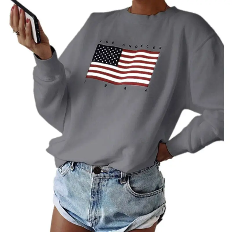 

Women Casaul Baggy Loose T-Shirt Ladies Long Sleeve Sweatshirt Blouse Plus Size