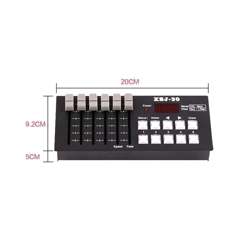 

Mini DMX512 Console Stage Lighting Controller projector with Rechargeable Battery Portable console for DJ Party Concert Bar Pub