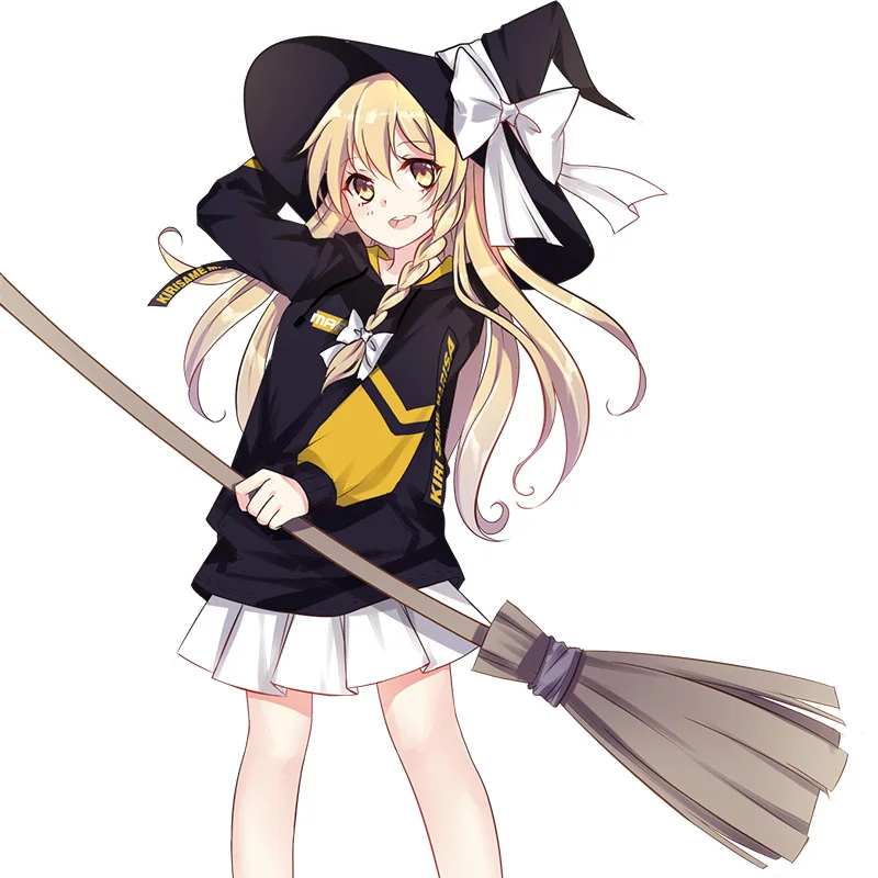 Худи для косплея по мотивам Аниме TouHou Project Kirisame Marisa толстовка с капюшоном на