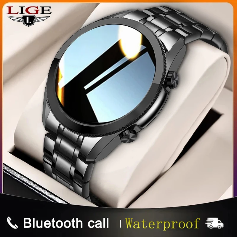 LIGE 2021 New Smart Watch Men Bluetooth Call IP67 Waterproof Full Touch Screen Smartwatch For Android IOS Sports Fitness Tracker